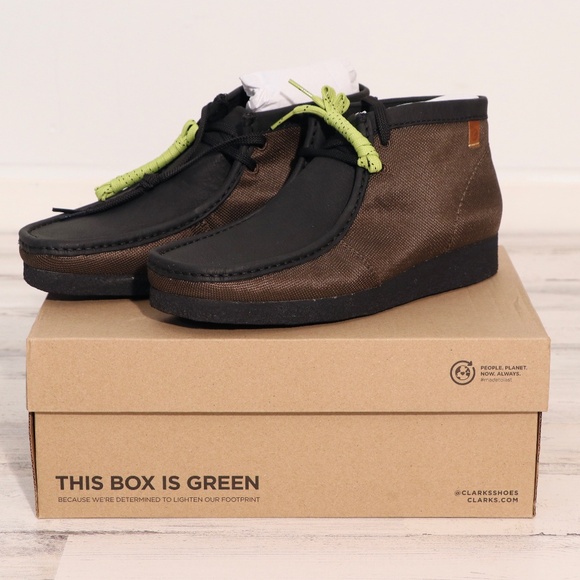 Clarks Men’s Shacre Boot Olive Combination Textile 10.5 NWT in Box